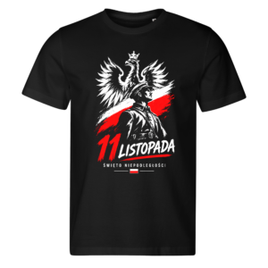 Koszulka patriotyczna „11 Listopada” - Święto Niepodległości, czarna
