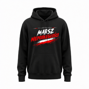 Marsz Niepodległości — Bluza JiM Unisex 320 g/m² — czarna