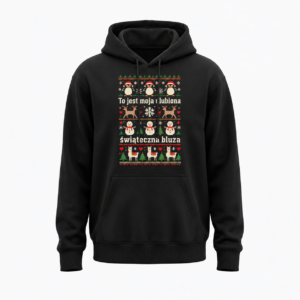 To jest moja ulubiona świąteczna bluza — Bluza JiM Unisex 320 g/m² — czarna