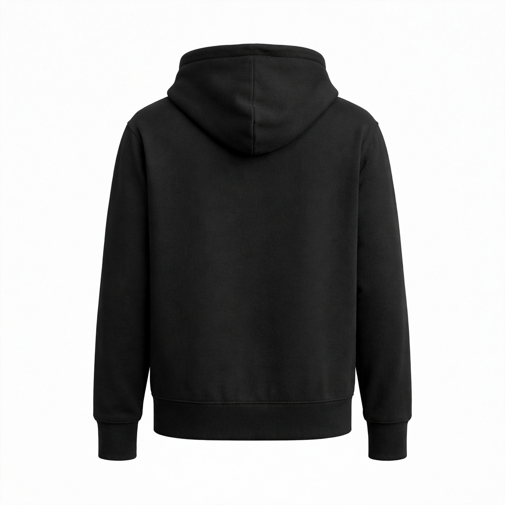 Bałwanek w szaliku — Bluza JiM Unisex 320 g/m² — czarna - obrazek 2