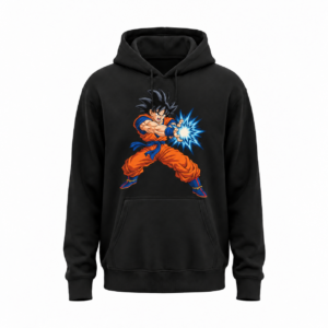 Goku — Kamehameha — Bluza JiM Unisex 320 g/m² — czarna