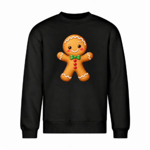 Wesoły pierniczek — Bluza Vibe Crew 430 unisex — czarna