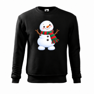 Bałwanek w szaliku — Bluza Essential 406 unisex — czarna