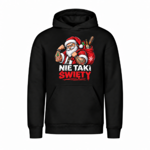 Nie taki święty — Bluza Vibe Hoodie 431 unisex — czarna