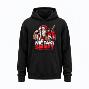 Nie taki święty — Bluza JiM Unisex 320 g/m² — czarna