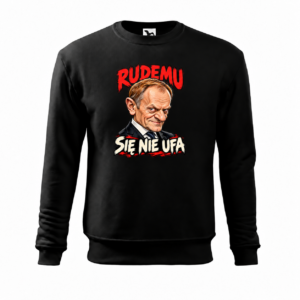 Rudemu się nie ufa — karykatura — Bluza Essential 406 unisex — czarna