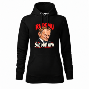 Rudemu się nie ufa — karykatura — Bluza Cape 414 damska — czarna