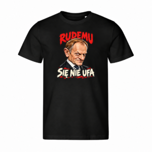 Rudemu się nie ufa — karykatura — Koszulka Edge 813 męska — czarna