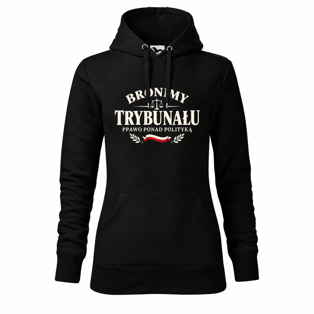 Bronimy Trybunału — prawo ponad polityką — Bluza Cape 414 damska — czarna