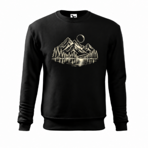 Góry i jezioro — Bluza Essential 406 unisex — czarna