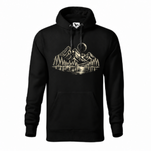 Góry i jezioro — Bluza Cape 413 męska — czarna