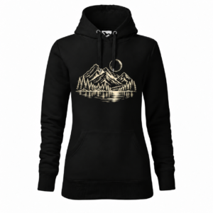 Góry i jezioro — Bluza Cape 414 damska — czarna
