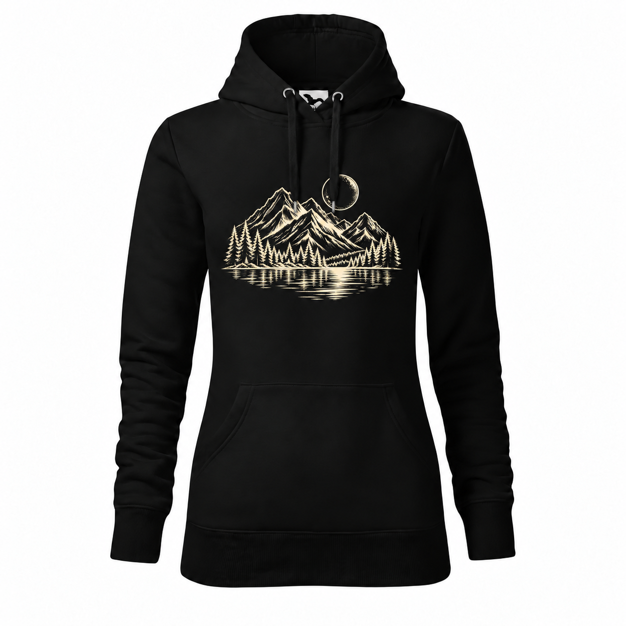 Góry i jezioro — Bluza Cape 414 damska — czarna