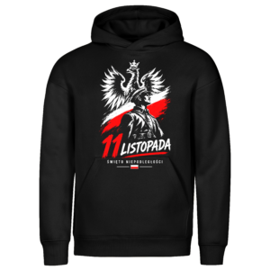 Gruba bluza z kapturem unisex PREMIUM - aż 400gsm! Na Święto Niepodległości i nie tylko